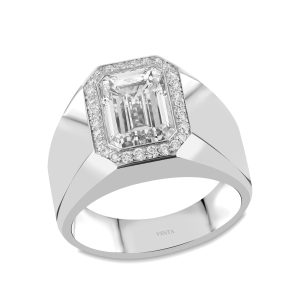 1.00 CT Pear-Cut and 0.40 CT Round-Cut Diamond Ring in 14K or 18K White Gold - Image 1